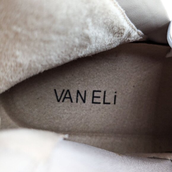 Vaneli Women Zetta Natta Ivory Leather Chelsea Platfrom Ankle Boots size 10 - Picture 11 of 11